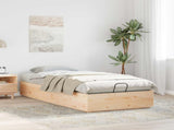 Ottoman Bed Frame Natural 90 x 200 cm Solid Pine Wood 3418732