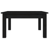 Coffee Table Black 55x55x30 cm Solid Wood Pine 814233