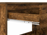 Desk with Drawer Smoked Oak 100 x 50 x 78 cm Engineered Wood 888942