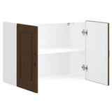 Kitchen Wall Cabinet Kalmar Brown Oak Engineered Wood 853594