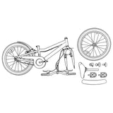 Kids Bike 18 Inches for 5-7 Years Old Red 42009384