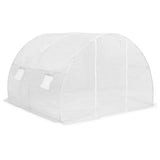 Greenhouse White Polyethylene mesh fabric and galvanised steel 9m 45749