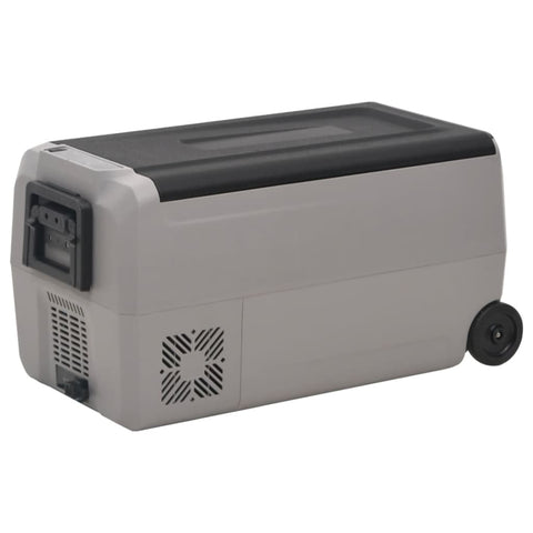 Cool Box with Wheel and Handle Black&Grey 50 L PP&PE 3154656