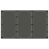 Garden Dining Set 7 pcs Black Poly Rattan 3365393