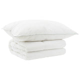 Duvet and Pillow Set 2 pcs 137x200 cm Summer 200 GSM Wool White 3441008