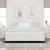Box Spring Bed Cream 180 x 200 cm Corduroy fabric 3337424