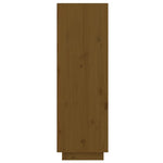 Shoe Cabinet Honey Brown 60x34x105 cm Solid Wood Pine 813553