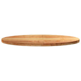 Table Top Light Brown 120x60x4 cm Solid Wood Oak Oval 4009051
