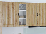 Wall Glass Cabinet LUCCA Artisan Oak 40 x 31 x 100 cm 885104
