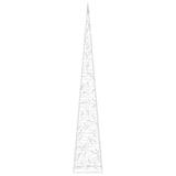 Acrylic Decorative LED Light Cone Blue 120 cm 328965