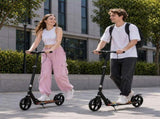 Teen Scooter Foldable Black PP PU Metal Adjustable 88-103cm Rear Brake ABS 20cm 87521517