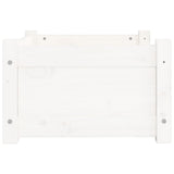 Dog Bed White 55.5x45.5x28 cm Solid Pine Wood 821443