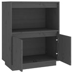 Sideboard Grey 60x34x75 cm Solid Wood Pine 813522