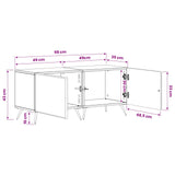 TV Cabinet Old Wood Engineered Wood 897563