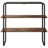 Console Table Smoked Oak 100 x 41 x 75 cm Engineered Wood 8007541