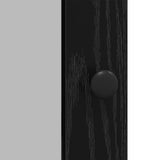 Sideboard Black Oak 100 x 35 x 80 cm Engineered Wood 882817
