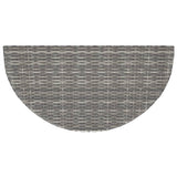 Garden Table Grey 100x50x75 cm Poly Rattan 316653