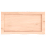 ZNTS Wall Shelf 60x30x cm Untreated Solid Wood Oak 363526