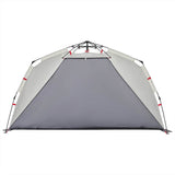 Beach Tent 3-Person Grey Quick Release Waterproof 4005313