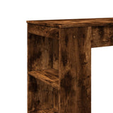 ZNTS Bar Table with Racks Smoked Oak 95x47x103.5 cm Engineered Wood 854386