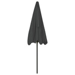 ZNTS Beach Parasol Anthracite 200x125 cm 314729