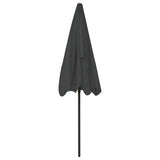 Beach Parasol Anthracite Polyester Large UV-resistant materials 314729