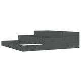 Planter Grey 107x107x27 cm Solid Wood Pine 823915