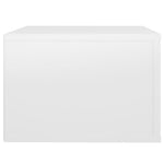ZNTS Wall-mounted Bedside Cabinets 2 pcs High Gloss White 50x36x25cm 816845