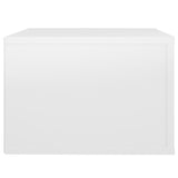 ZNTS Wall-mounted Bedside Cabinets 2 pcs High Gloss White 50x36x25cm 816845