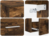 Bathroom Furniture Set 2 pcs Smoked Oak Engineered Wood 3403972