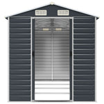 Garden Shed Anthracite 191x385x198 cm Galvanised Steel 3188256