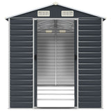 Garden Shed Anthracite 191x385x198 cm Galvanised Steel 3188256