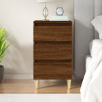 ZNTS Bedside Cabinet Brown Oak 40x35x70 cm Engineered Wood 819667