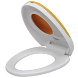 Toilet Seats with Soft Close Lids 2 pcs Plastic White and Yellow 275931