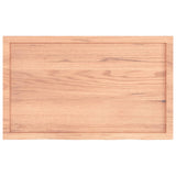Table Top Light Brown 100x60x cm Treated Solid Wood Oak 3156370
