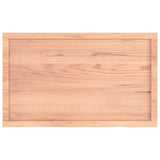 Table Top Light Brown 100x60x cm Treated Solid Wood Oak 3156370