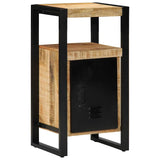 Bathroom Furniture Set 2 pcs Brown Soild Rough Mango Wood 3305602