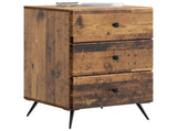 Bedside Cabinet Old Wood 43 x 41 x 66.5 cm Engineered Wood 895483