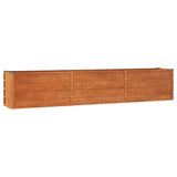 Garden Raised Bed Rusty 240x40x45 cm Corten Steel 151954