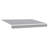 Retractable Awning Anthracite and White 3x2.5 m Fabric&Aluminium 3216113