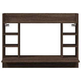 Wall-Mounted Desk Brown Oak 105x48x75 cm Engineered Wood 847974
