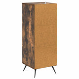 Drawer Cabinet Smoked Oak 33 x 34.5 x 90 cm Engineered Wood 895540