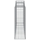 Arched Gabion Baskets 25 pcs 300x50x140/160 cm Galvanised Iron 3146752