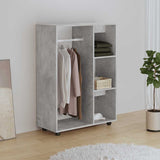 Wardrobe Concrete Grey 80x40x110 cm Engineered Wood 808517