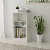 Bookcase White 40x24x75 cm Engineered Wood 800819