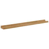 Wall Shelf with Shelf 4 pcs Brown 80 x 9 x 3 cm Engineered Wood 42020018