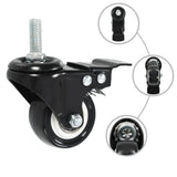 8 pcs Swivel Casters with Brakes 50 mm 277931