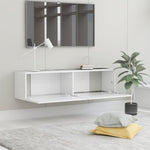 ZNTS TV Cabinet White 120x30x30 cm Engineered Wood 801490