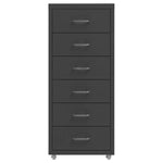 ZNTS Mobile File Cabinet Anthracite 28x41x69 cm Metal 335919