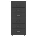 ZNTS Mobile File Cabinet Anthracite 28x41x69 cm Metal 335919